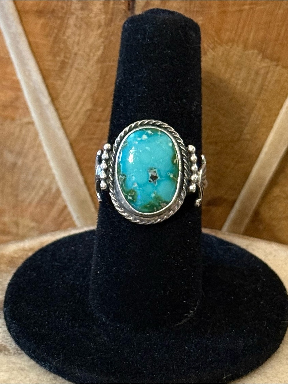Natural Southwestern Turquoise from the Manassa Mine in Arizona Size 8